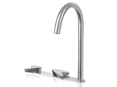 ARROW ARW132 - 3 hole countertop stainless steel washbasin mixer _ Linki