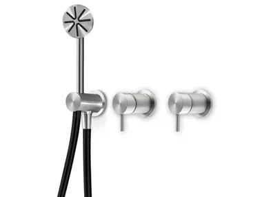 ONE 227 - Stainless steel bathtub / shower tap set with shower hand _ Linki