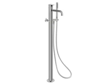 TEK ZERO 070 - Floor standing stainless steel bathtub mixer with hand shower _ Linki