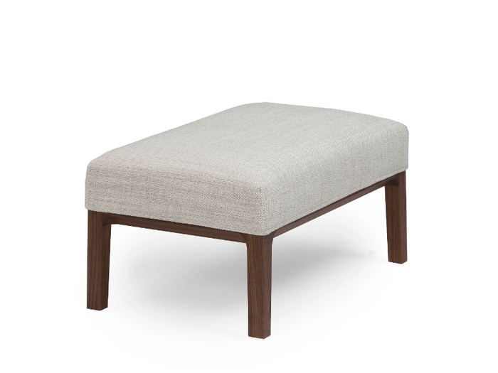 MILES - Upholstered fabric footstool _ Linteloo