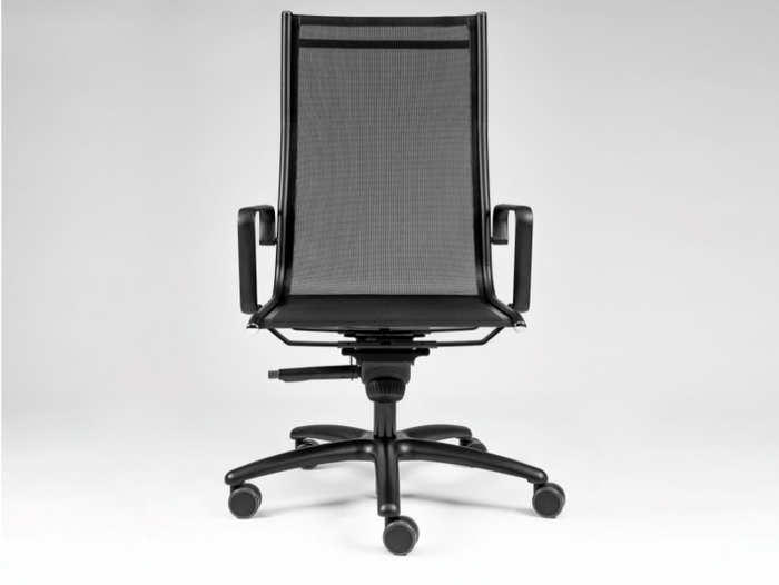 LIGHT - Swivel office chair with armrests with 5-Spoke base _ Luxy