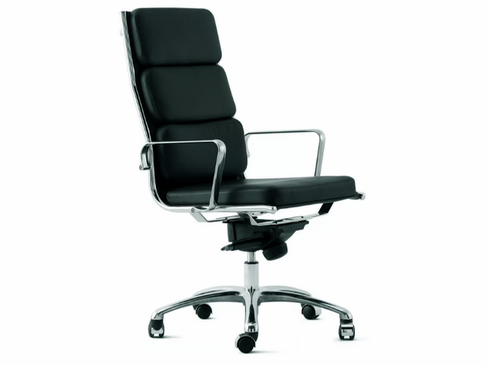 LIGHT - Height-adjustable upholstered office chair _ Luxy