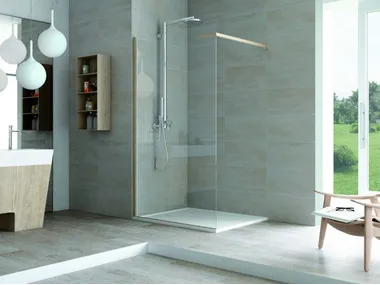 MATERIA SA1 - Walk in shower with tray _ MEGIUS