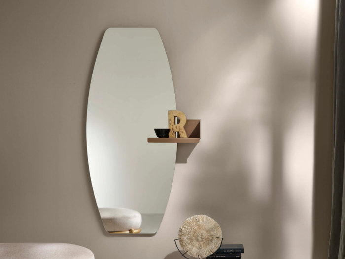 CACTUS BOTTE - Wall-mounted mirror with shelf _ MEMEDESIGN