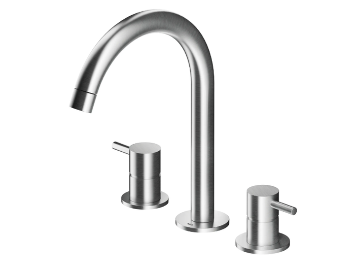 MB251 - 3 hole countertop stainless steel washbasin mixer _ MGS