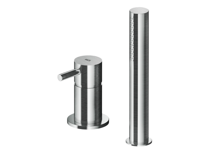 MB509 - 2 hole stainless steel bathtub mixer with hand shower _ MGS