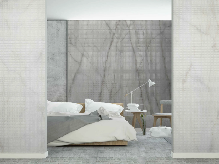 CUBO - Sound absorbing marble effect wallpaper _ MILLE997