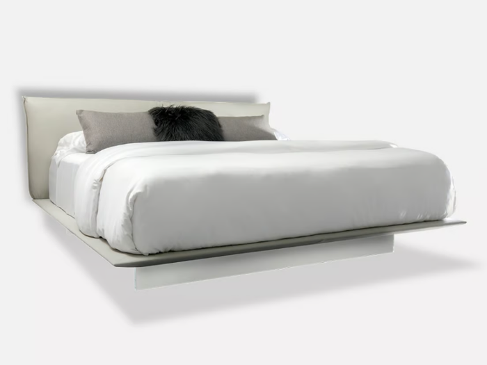 SKY - Leather double bed _ MORADA