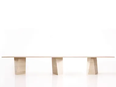 VARAN XXL - Wooden meeting table with cable management _ MORE