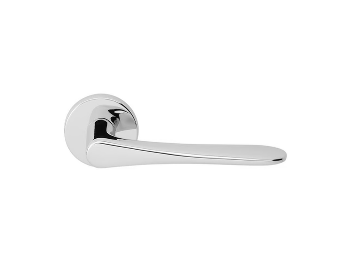 ALA - Zinc door handle on rose with lock _ Manital