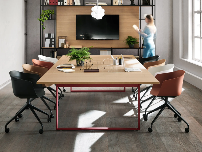 PIGRECO LOOP - Rectangular meeting table _ Martex