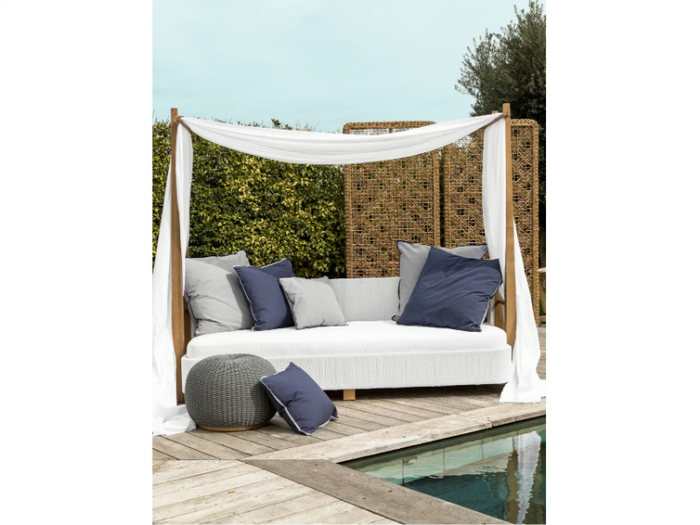 MINERVA SUN SOFA - Canopy teak garden bed _ Mary&