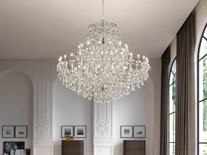 AQABA S 56/210/190 - Pendant lamp with crystals _ Masiero