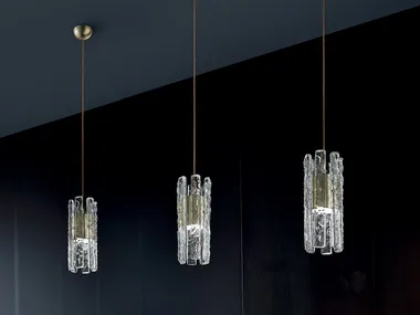 VEGAS S RD 12 - LED glass pendant lamp _ Masiero