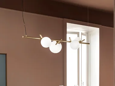 POSY BIL 4 - Metal pendant lamp _ Masiero