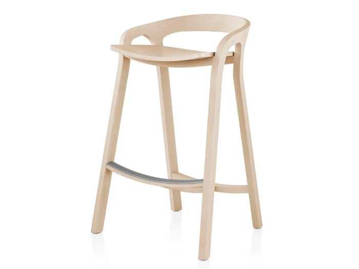 MC1 SHE SAID - High ash stool with back _ Mattiazzi