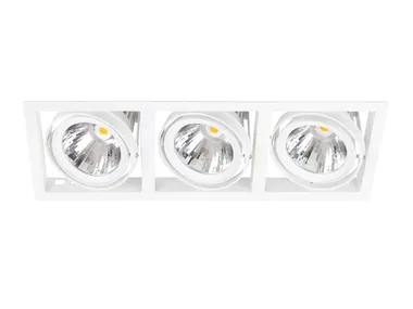 FIRST TRIO - Recessed LED multiple aluminium spotlight _ Metalmek