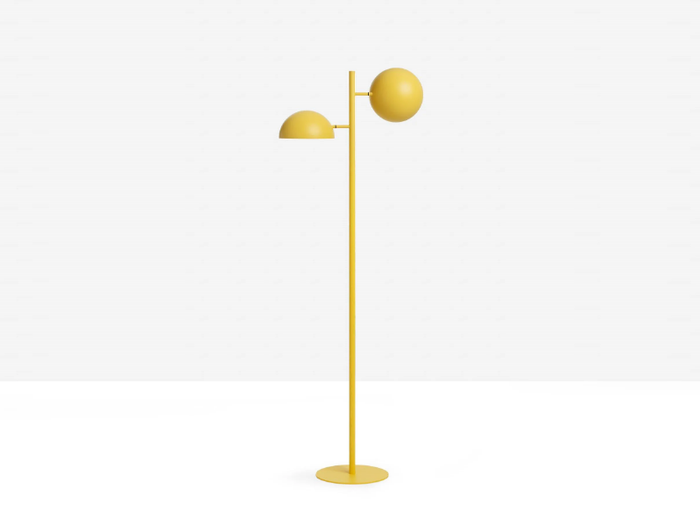 CHARLOTTE - Adjustable painted metal floor lamp _ Midj