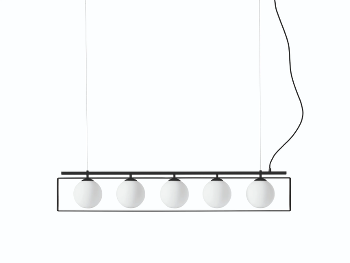 SUSPENSE - Satin glass pendant lamp _ Midj