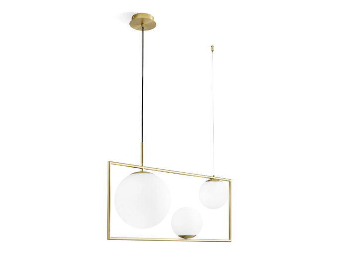 BUBLE - Glass and steel pendant lamp _ Miloox