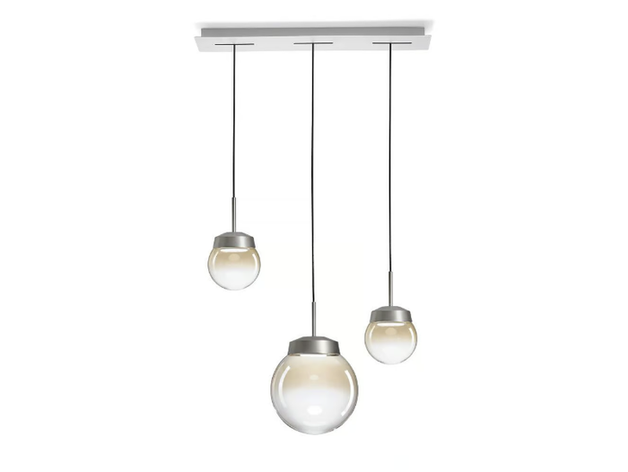 JOTTO - LED glass and aluminium pendant lamp _ Miloox