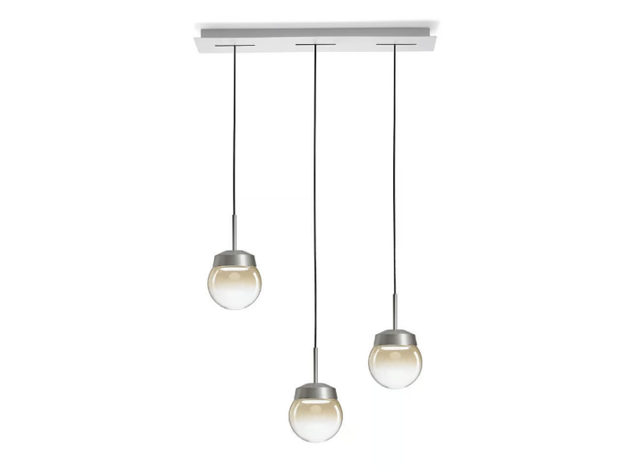 JOTTO - LED glass and aluminium pendant lamp _ Miloox