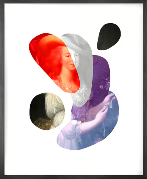 SHAPE AND COLOUR LADY 3 - Canvas print _ Mineheart