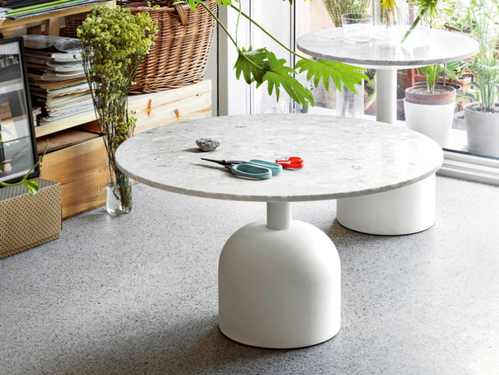 ILLO - Round natural stone coffee table _ Miniforms