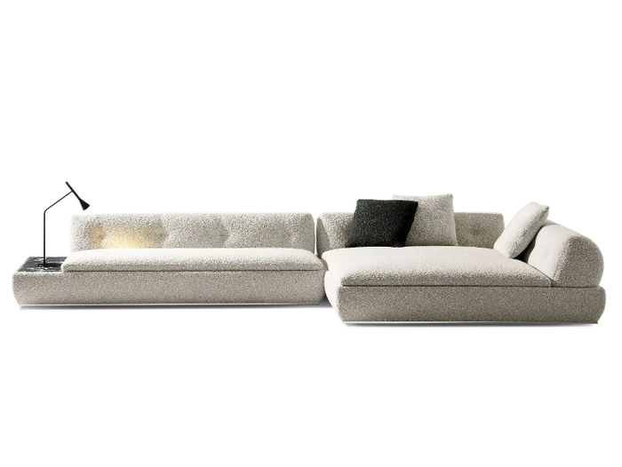 SUPERMOON - Sectional fabric sofa _ Minotti