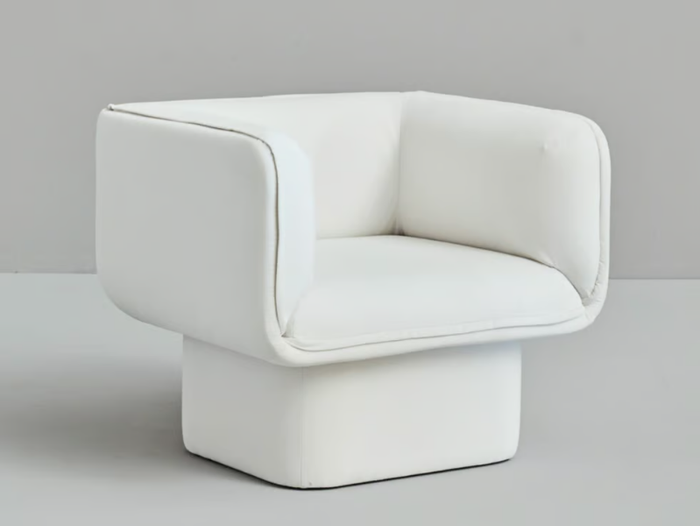 BLOCK - Fabric armchair with armrests _ Missana