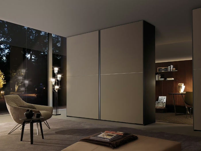 FIRST - Etched glass wardrobe with sliding doors _ MisuraEmme