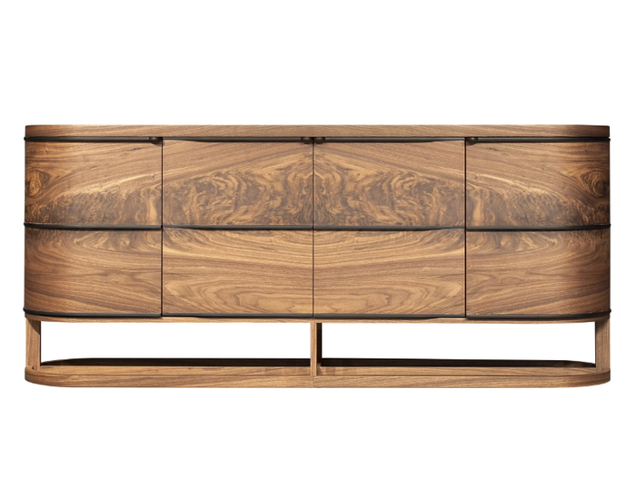 ARIA - Wood veneer sideboard with doors _ Mobi