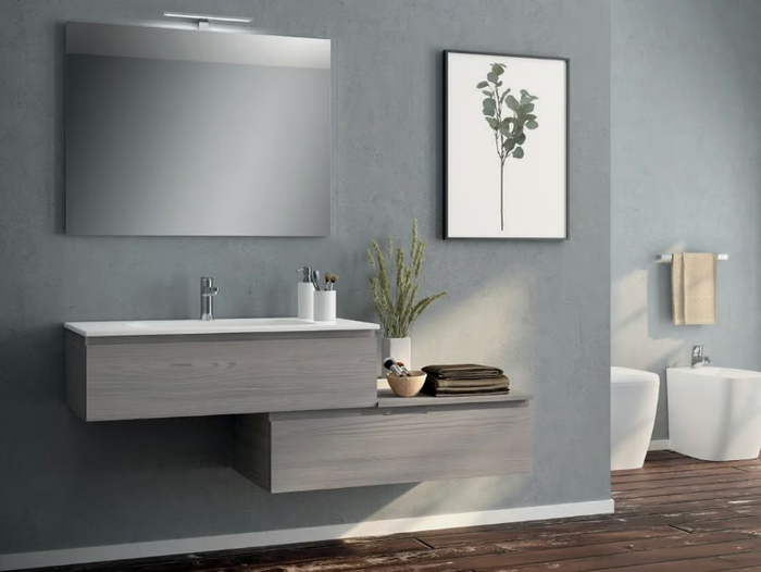 UR19 - Laminate vanity unit with drawers _ Mobiltesino