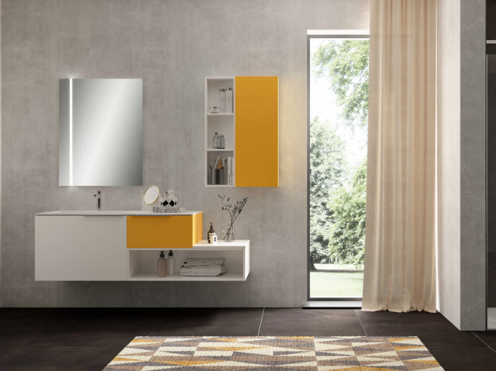 UR31 - Single wall-mounted vanity unit _ Mobiltesino