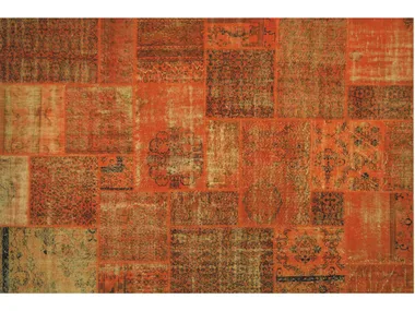 PATCHWORK ORANGE - Patchwork handmade rug _ Mohebban