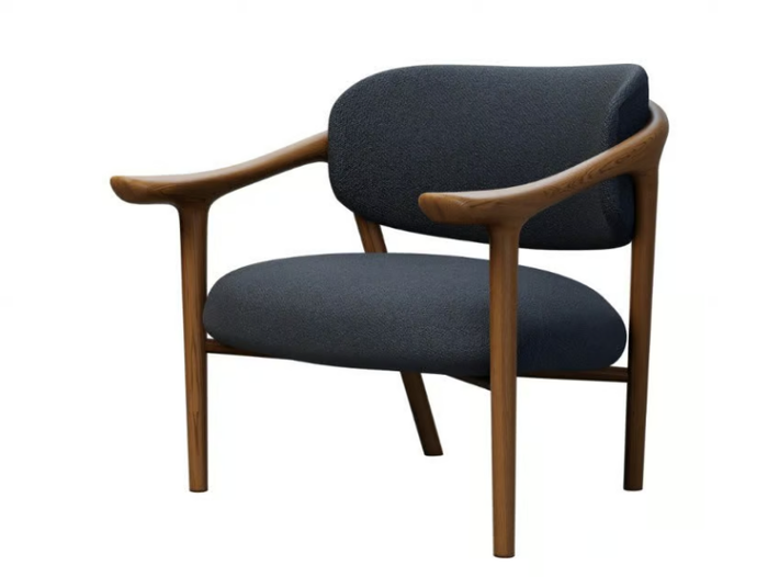 AIDA - Fabric easy chair with ash structure _ Morelato