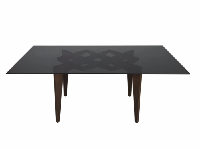 SPIDER - Rectangular ash and crystal table _ Morelato