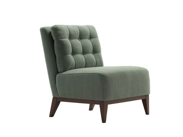 HAMPTON - Tufted fabric armchair _ Morgan