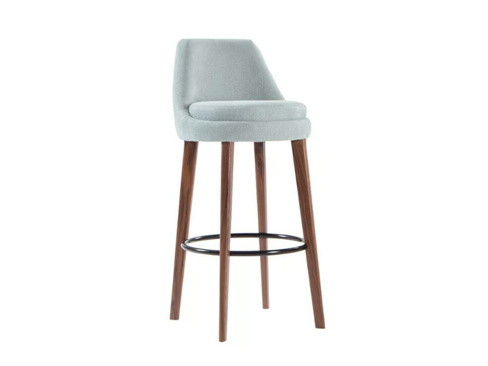 PIMLICO - Fabric barstool with footrest _ Morgan