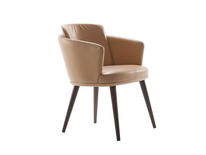 PORTO - Fabric chair with armrests _ Morgan