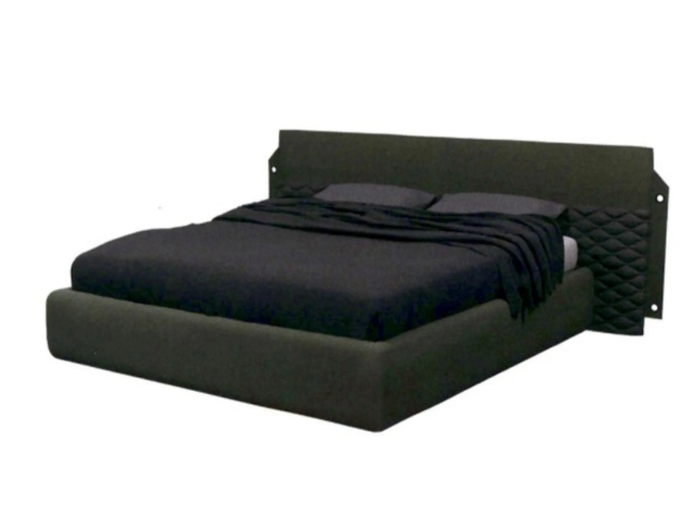 CAMP - Double bed with upholstered headboard _ Moroso