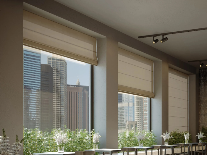 ROTARY 449 - Motorized aluminium roman blinds headrail _ Mottura