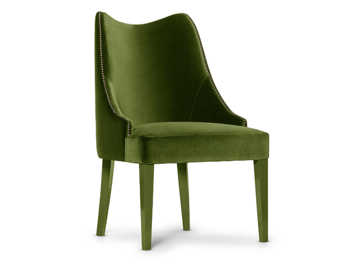 BECOMES ME - Upholstered velvet chair _ Munna