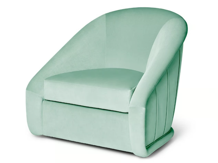 QUEEN B - Swivel velvet armchair _ Munna