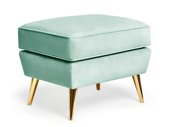 SOPHIA - Upholstered fabric footstool _ Munna