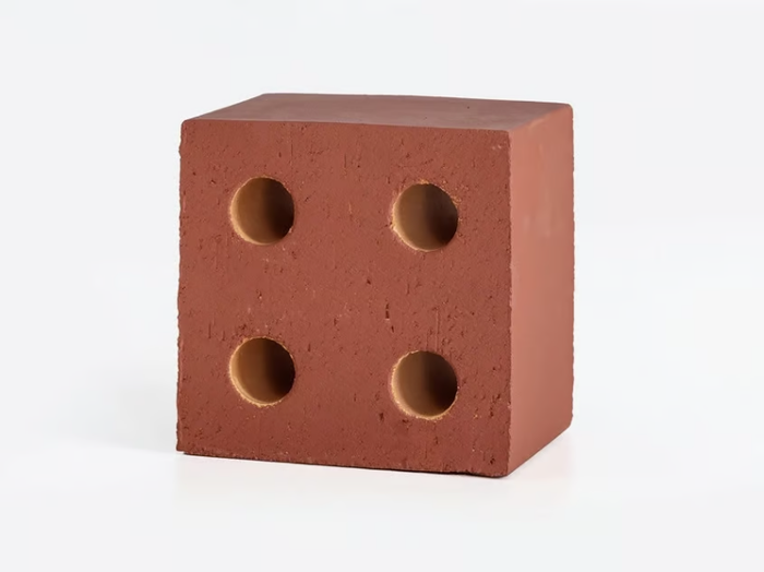 BLOC MATT RED - Terracotta element for partition wall _ Mutina