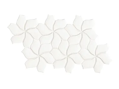 BOTANICA FLOWER WHITE MATT - Glazed porcelain stoneware wall/floor tiles _ Mutina