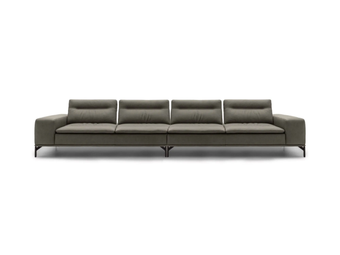 PACIFIC SQUARE - 4 seater leather sofa _ NICOLINE