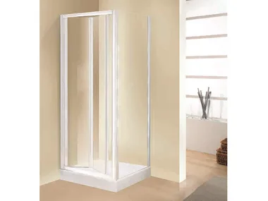 TRIS S - Corner shower cabin with folding door _ NOVELLINI