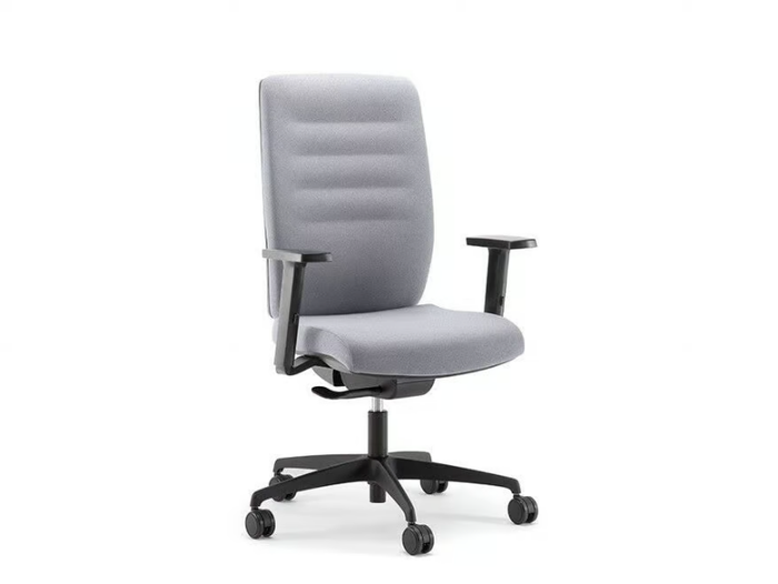 AVA 01 - Swivel fabric office chair with armrests with 5-Spoke base _ Nahu